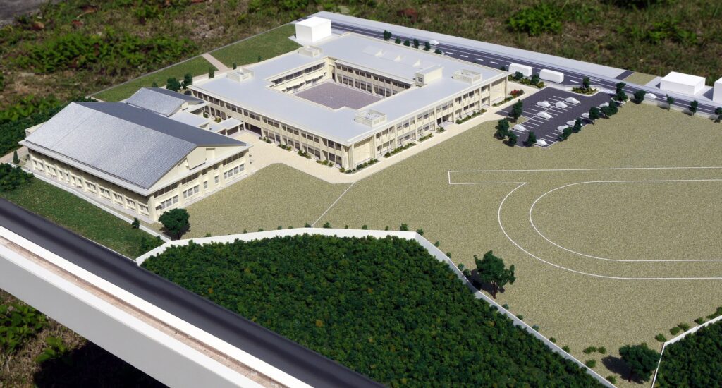 建築模型、公共施設模型、小学校、中学校